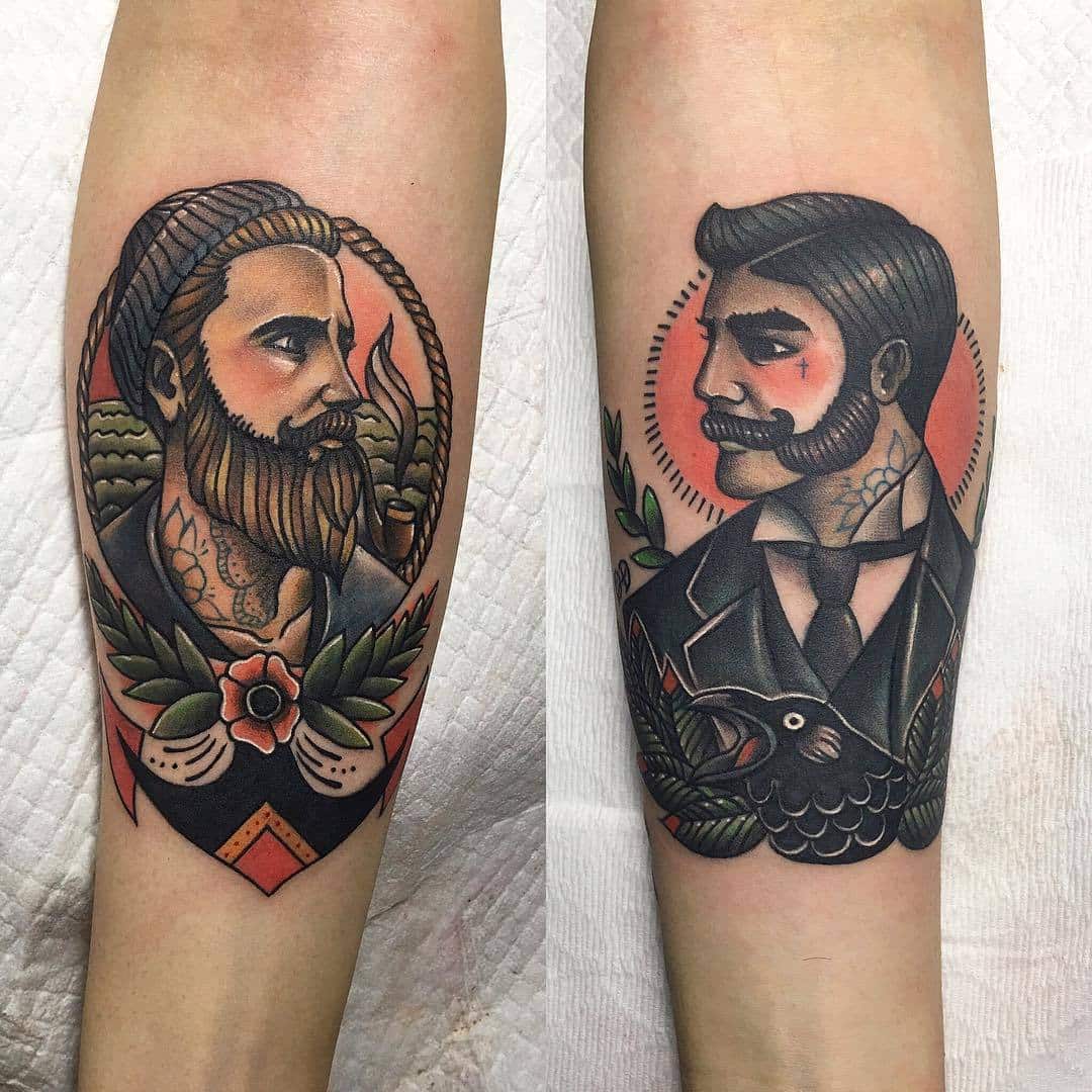 unique Neo traditional tattoos for men