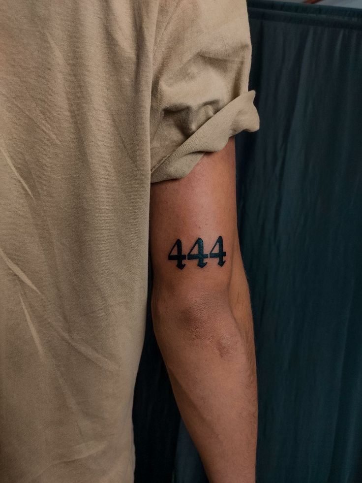 unique number tattoos for men ideas