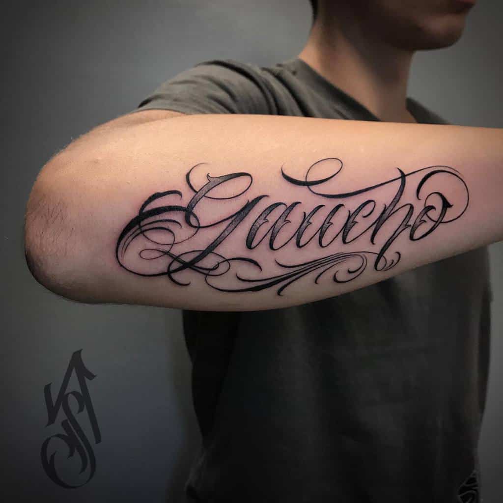 unique outer forearm tattoos for men