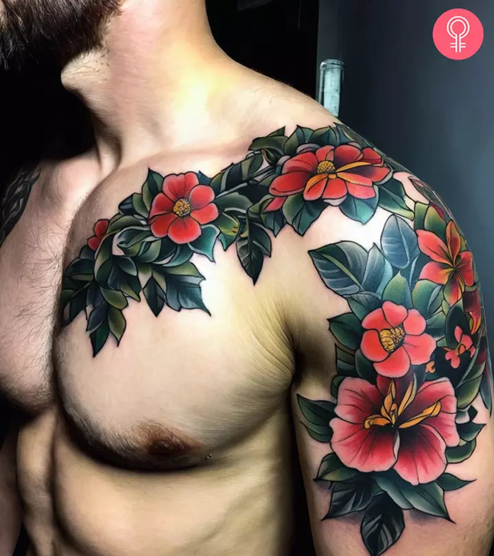 unique quarter sleeve tattoos for men