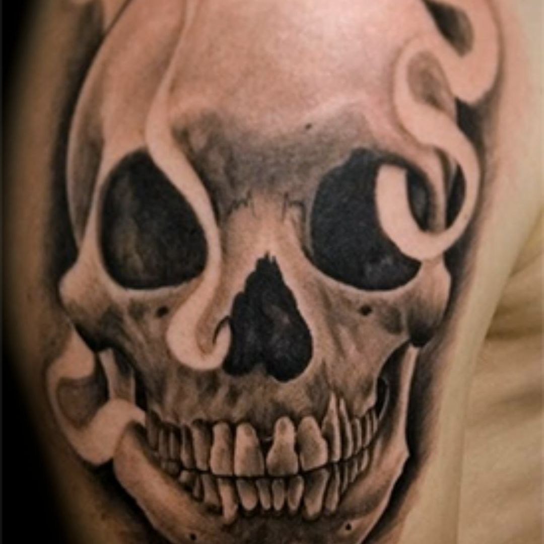 unique skull tattoos for men