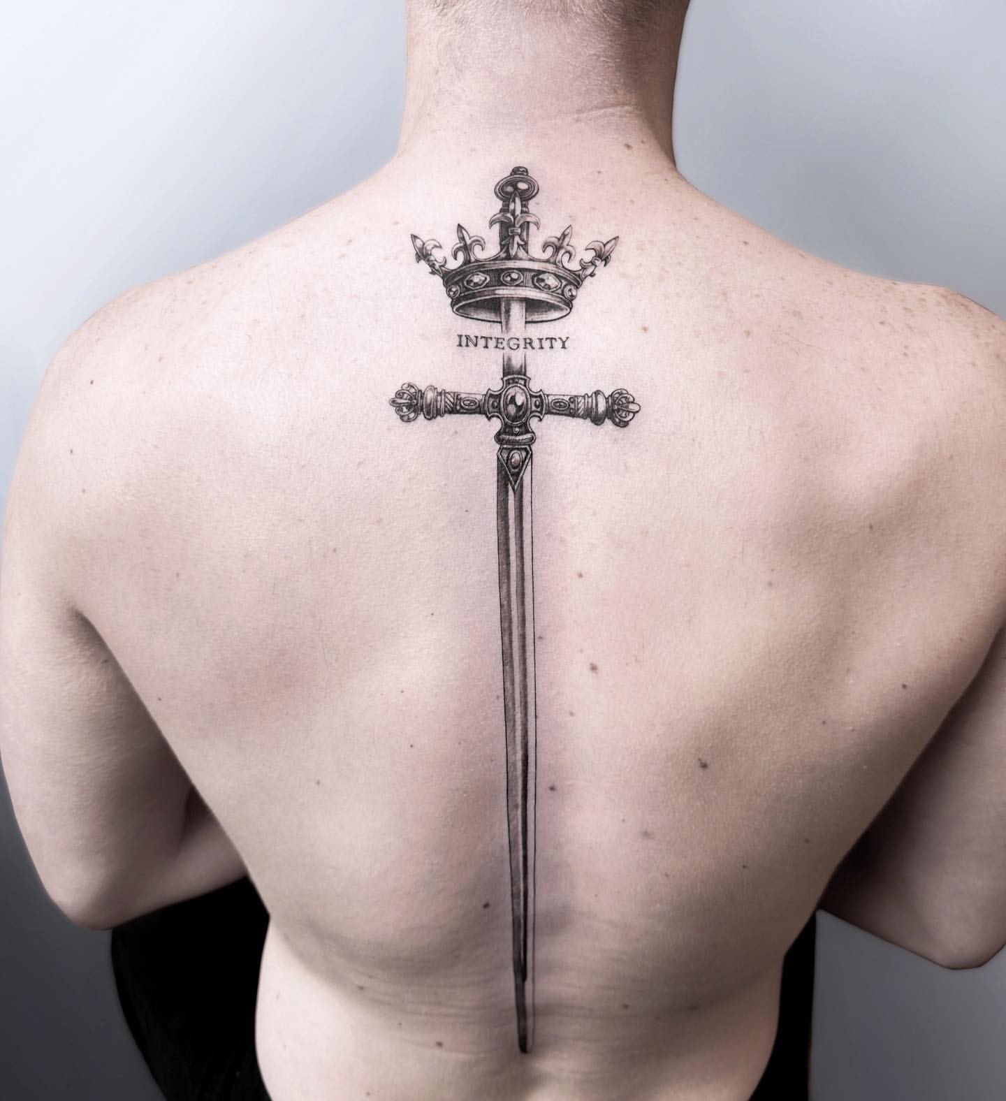 unique spine tattoos for men