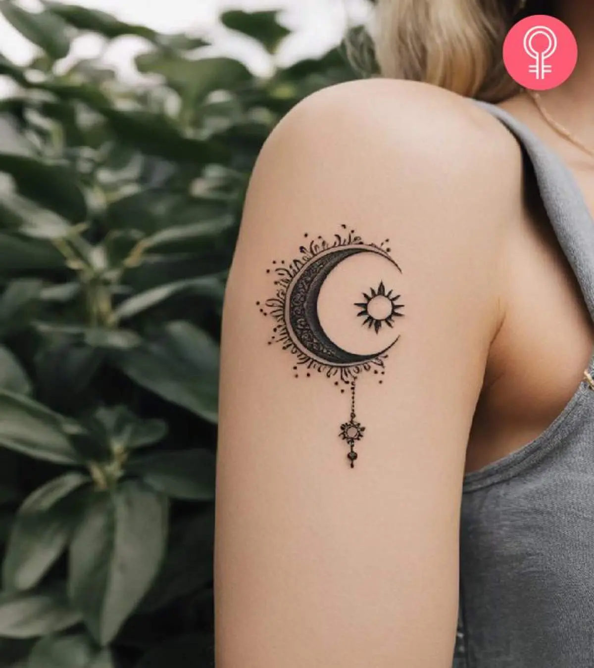 unique sun and moon tattoos styles for men