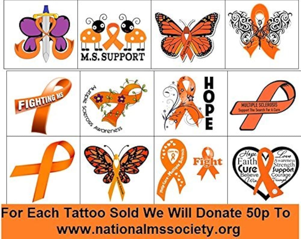 unique tattoos for men inspired by multiple sclerosis