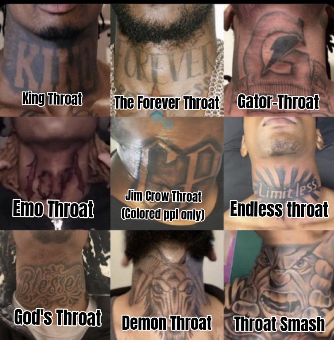 unique throat tattoos for men