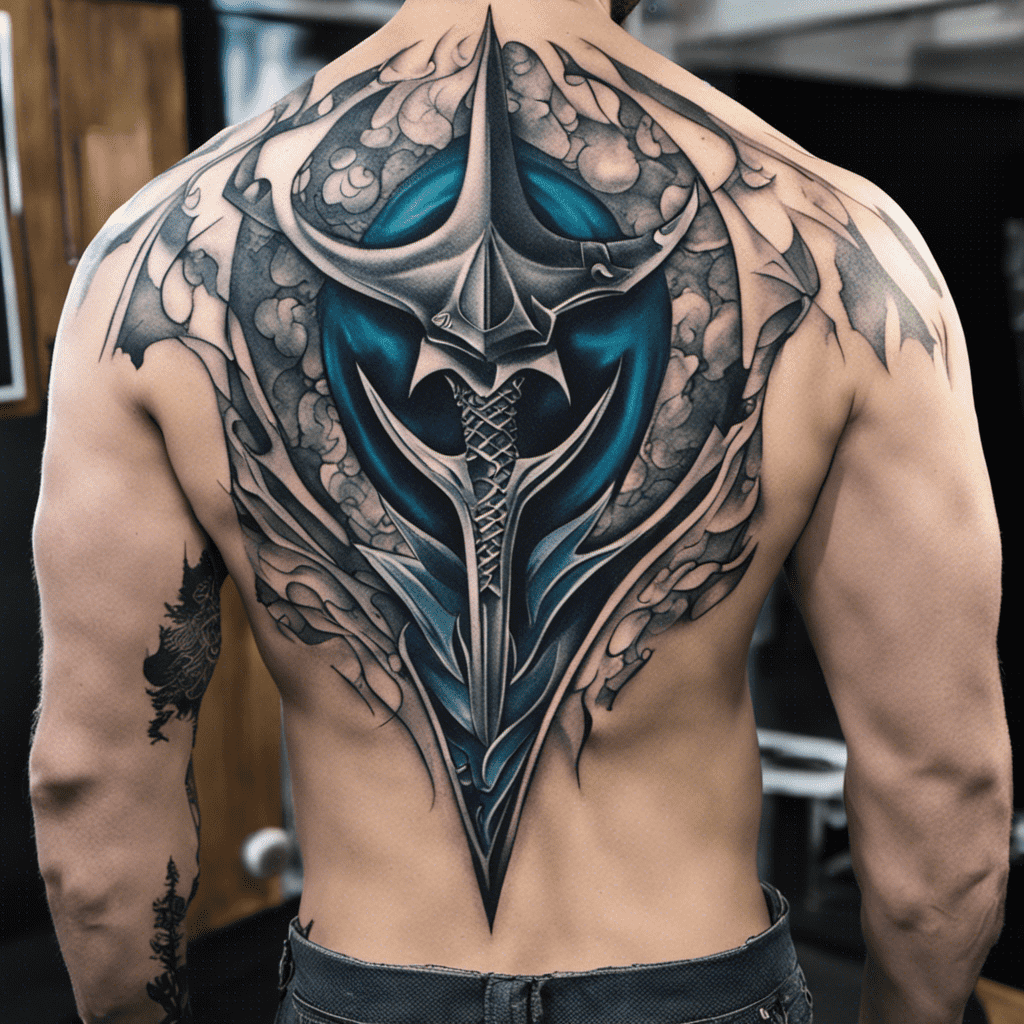 upper back tattoo cover up ideas for men 0010