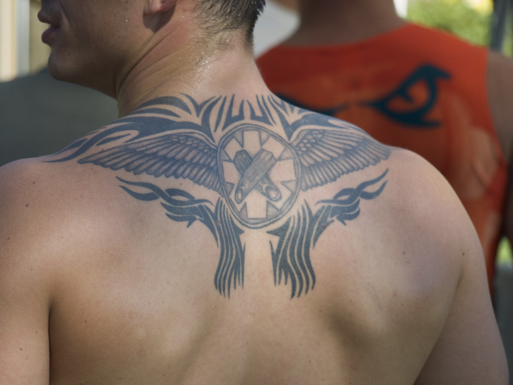 upper back tattoos for men 0045