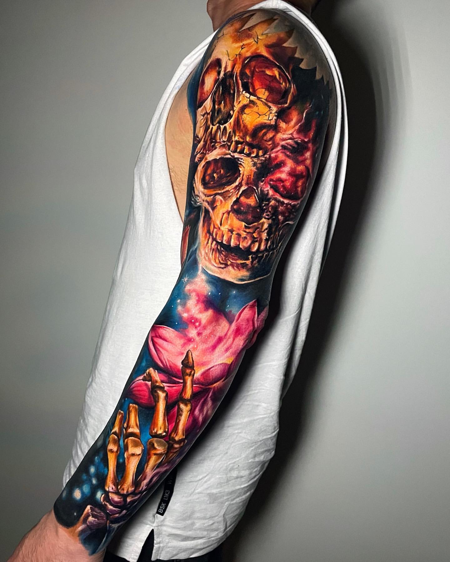 vibrant colorful tattoos for men