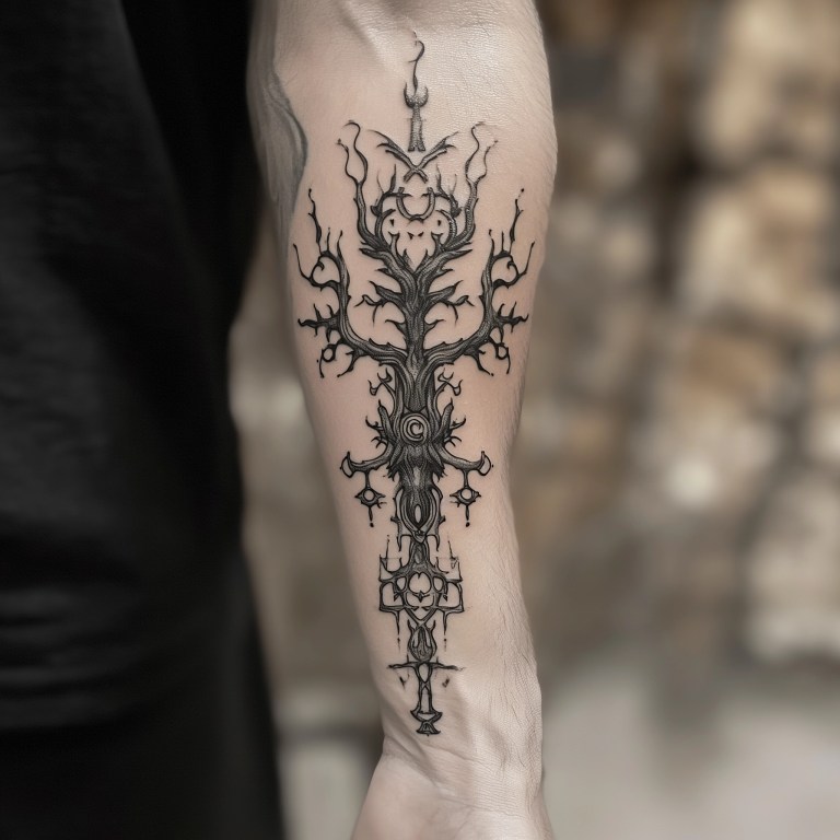 Viking tattoos for men forearm 0068