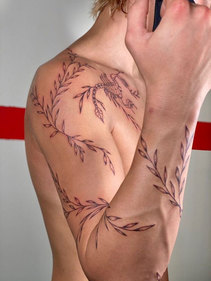 vine tattoos for men 0010