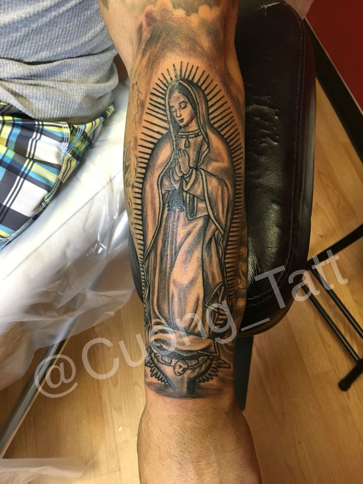 Virgin Mary tattoo ideas for men