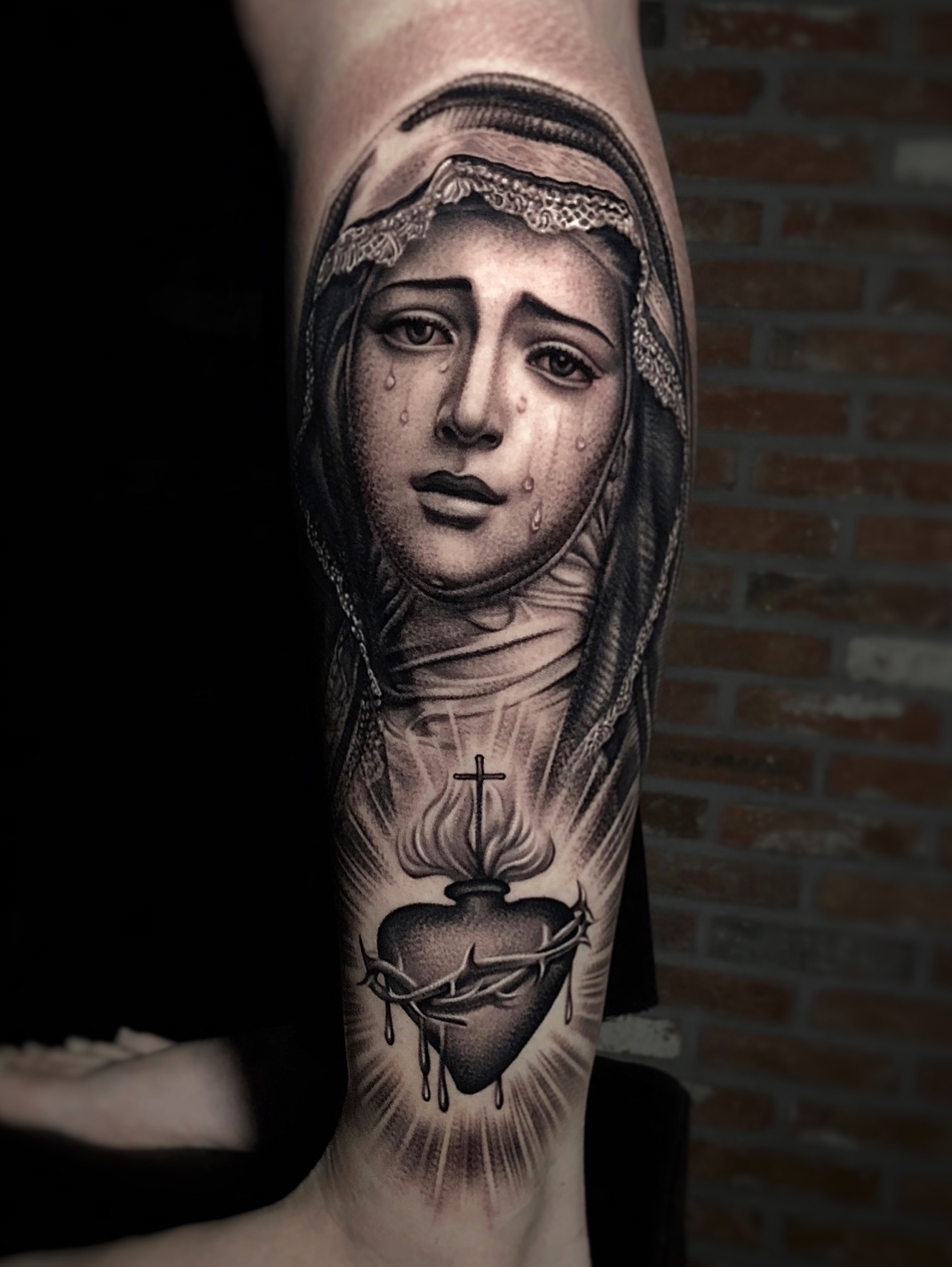 Virgin Mary tattoos for men 0010