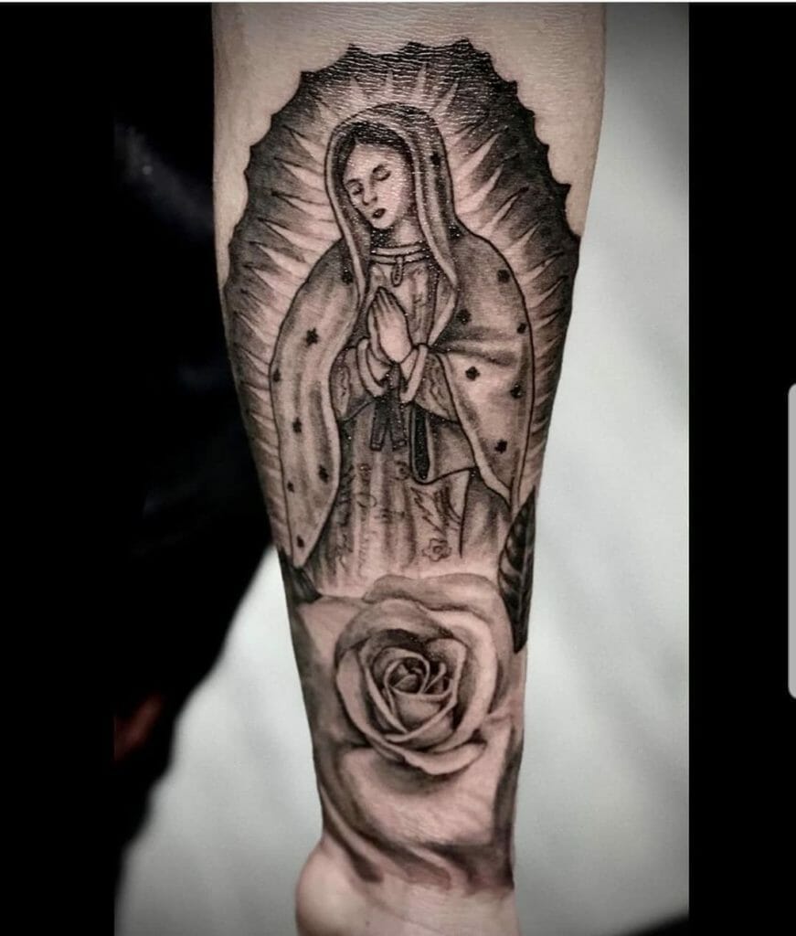 Virgin Mary tattoos for men 0011