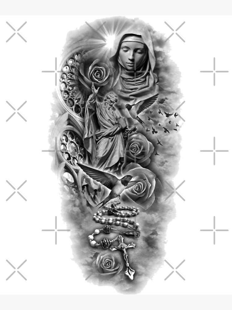 Virgin Mary tattoos for men 0018