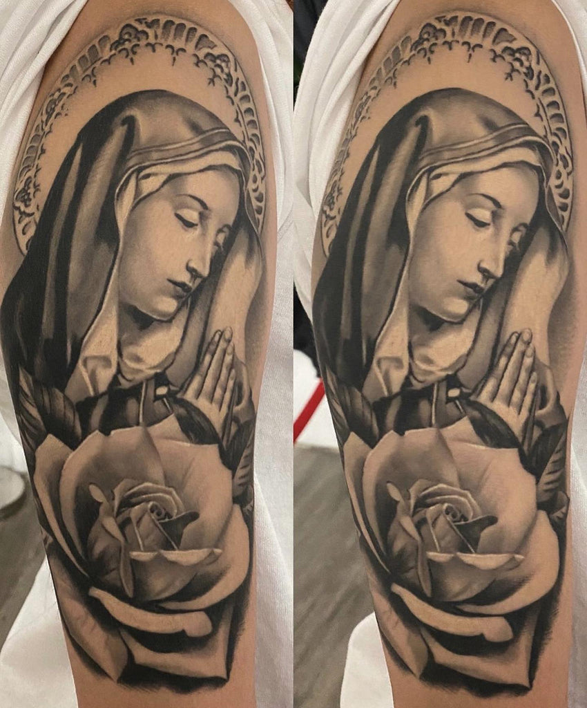 Virgin Mary tattoos for men 0020