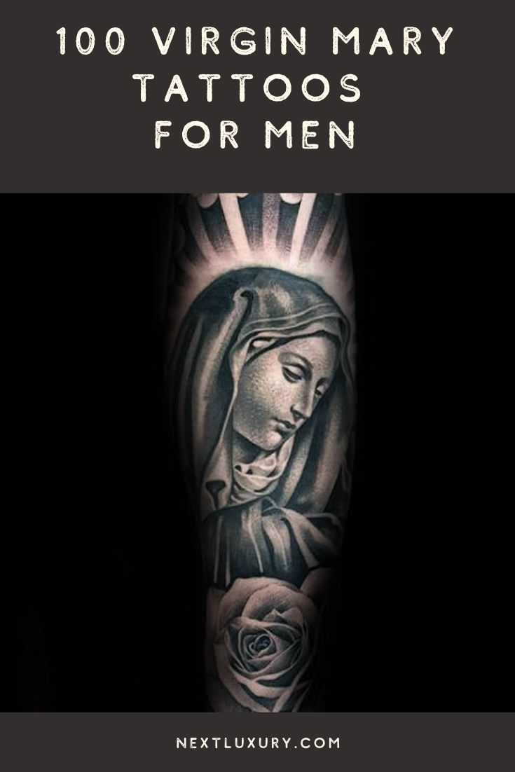 Virgin Mary tattoos for men 0021