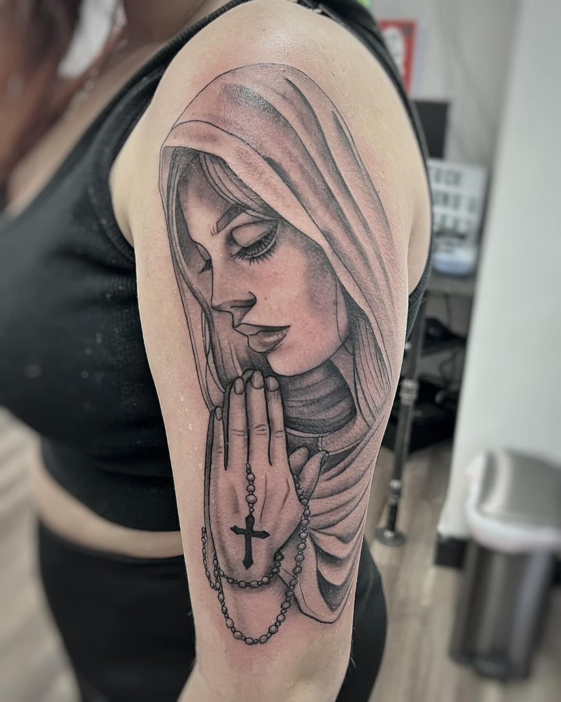 Virgin Mary tattoos for men 0027