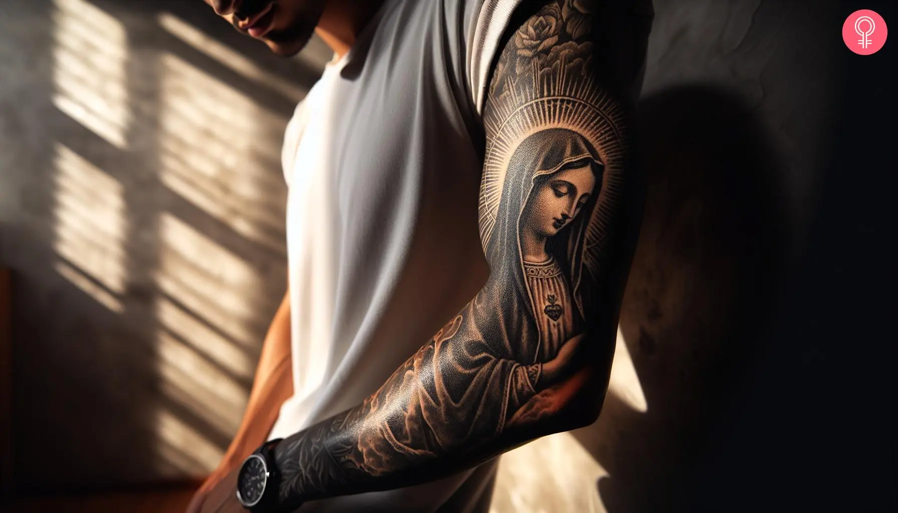 Virgin Mary tattoos for men 0035