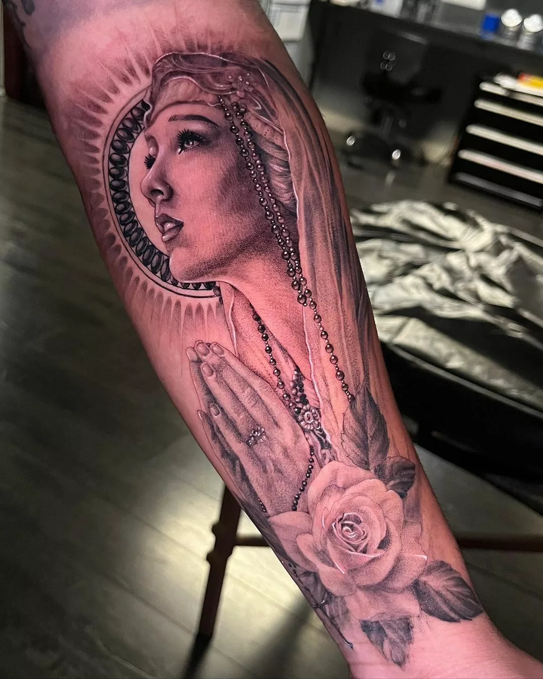 Virgin Mary tattoos for men 0041