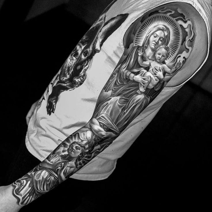 Virgin Mary tattoos for men 0043