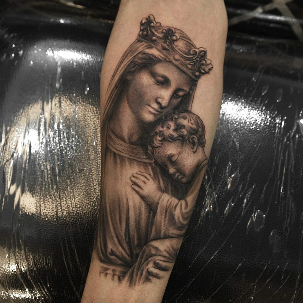 Virgin Mary tattoos for men 0045