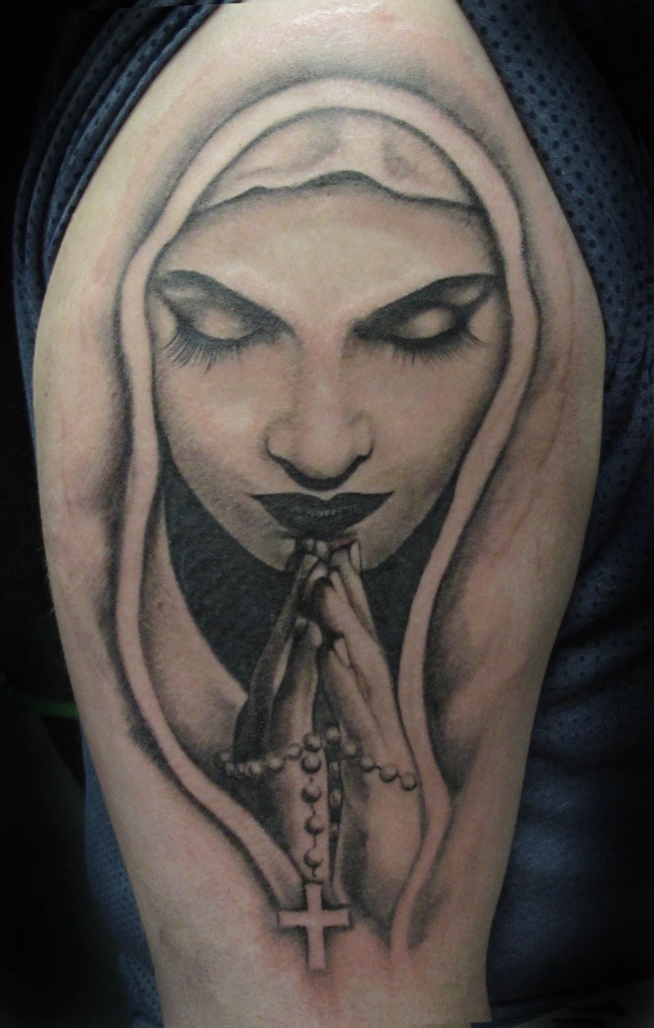 Virgin Mary tattoos for men 0049