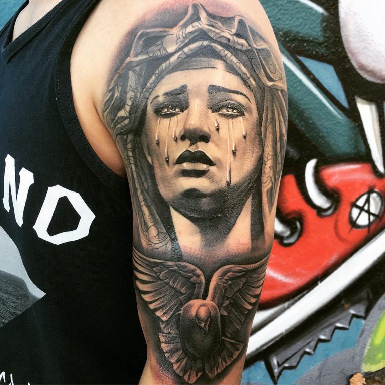 Virgin Mary tattoos for men 0053