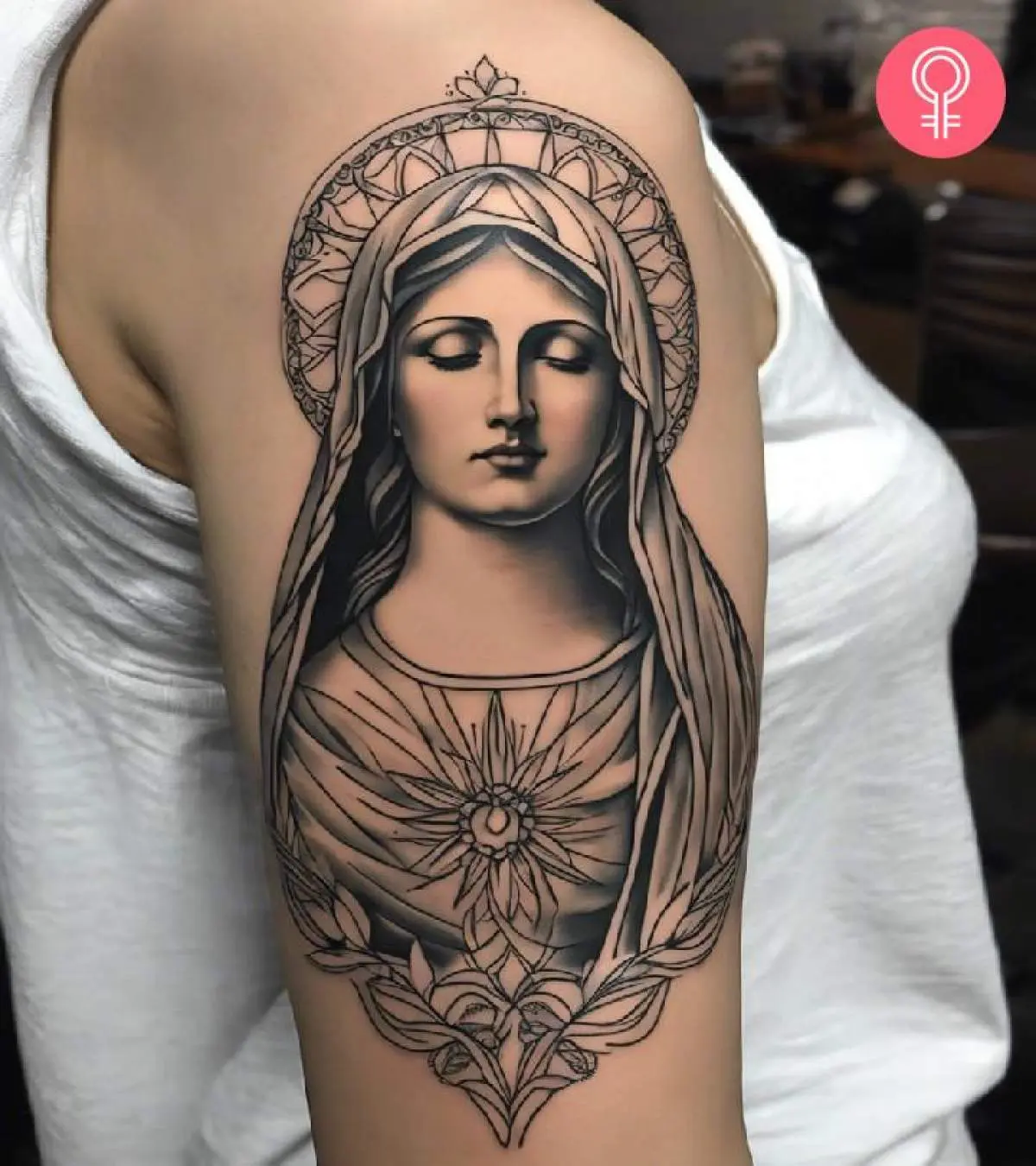 Virgin Mary tattoos for men 0061