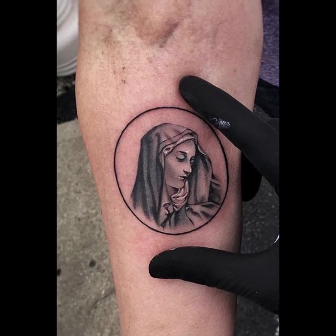 Virgin Mary tattoos for men 0067