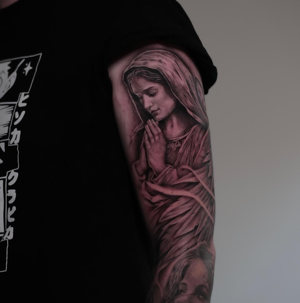 Virgin Mary tattoos for men 0069