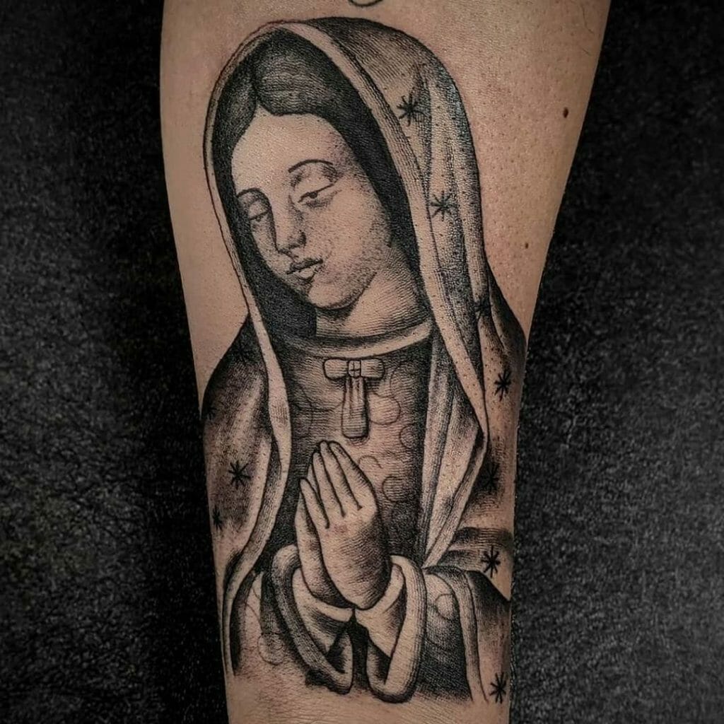 Virgin Mary tattoos for men 0070