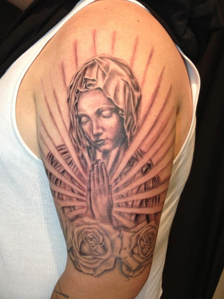 Virgin Mary tattoos for men 0074