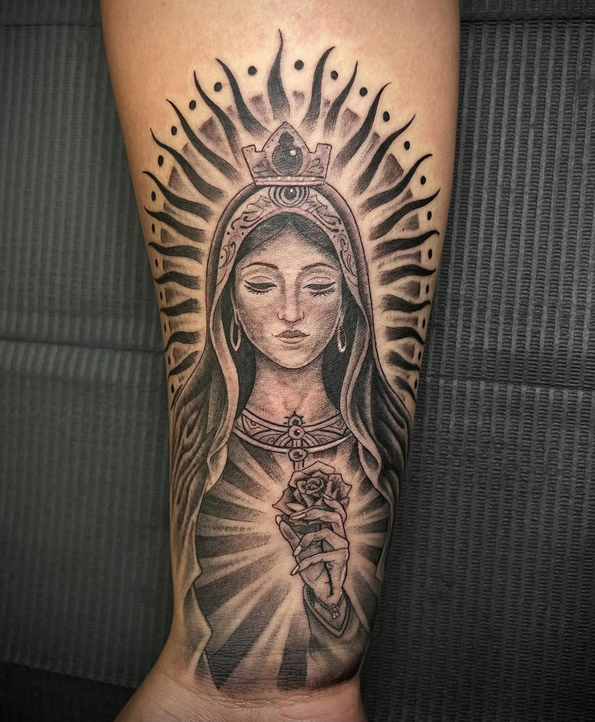 Virgin Mary tattoos for men 0086