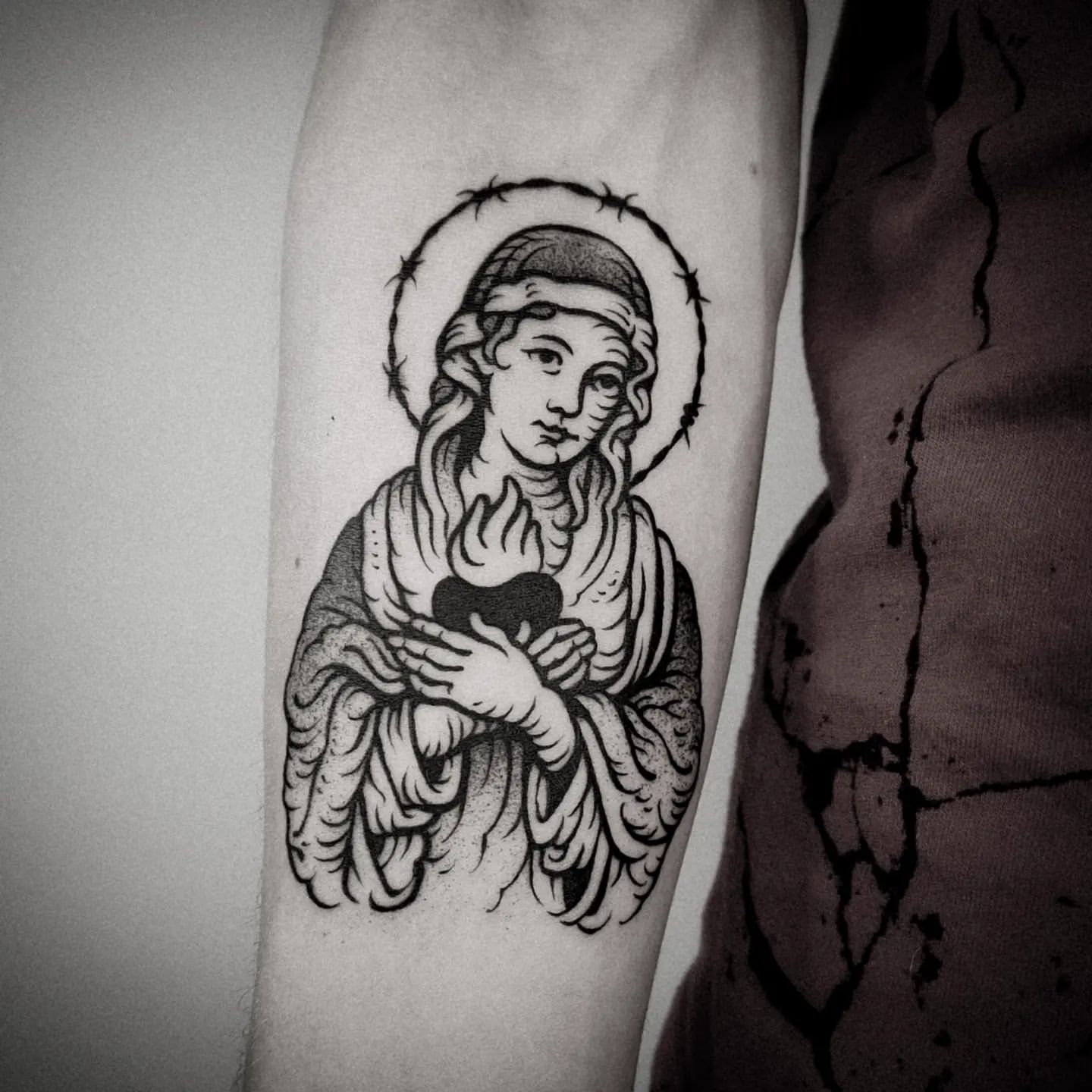 Virgin Mary tattoos for men 0089