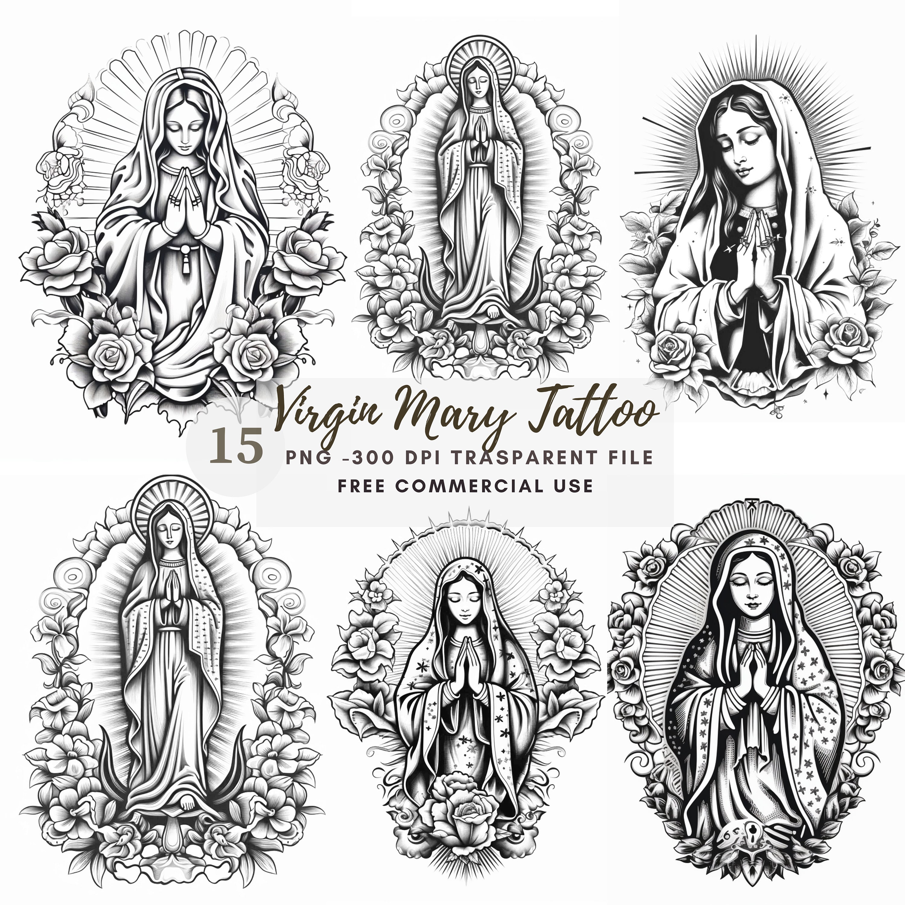 Virgin Mary tattoos for men 0092