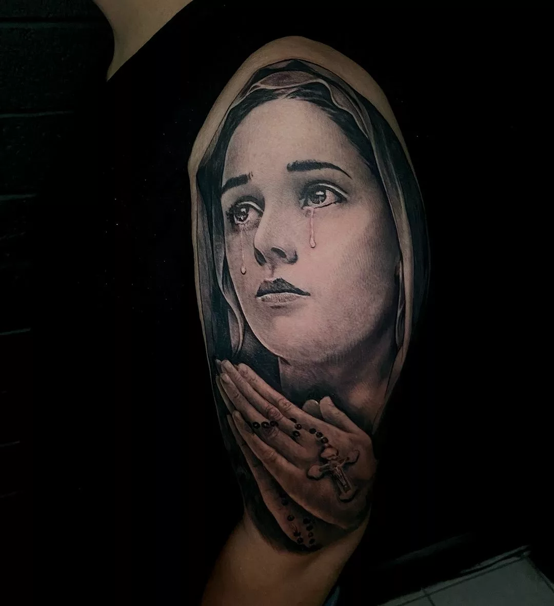 Virgin Mary tattoos for men 0093