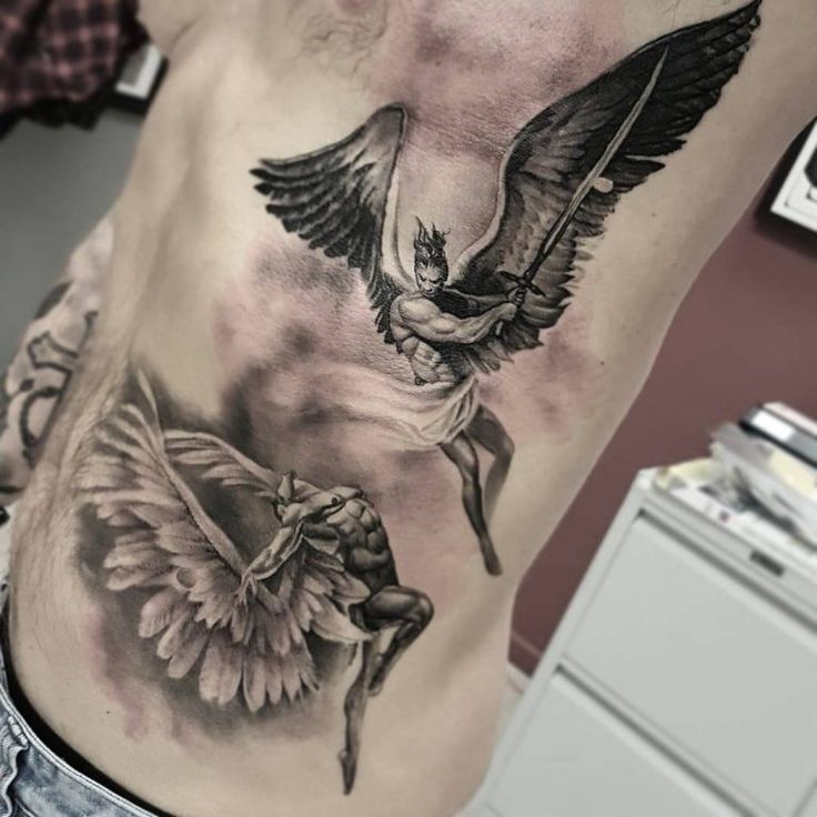 Warrior Angel tattoos for men 0019