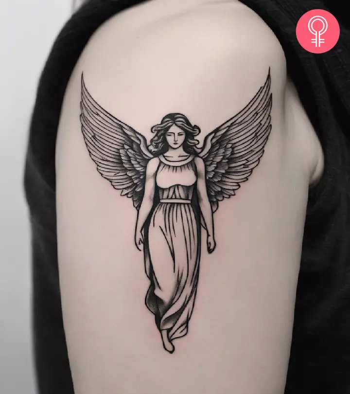 Warrior Angel tattoos for men 0023