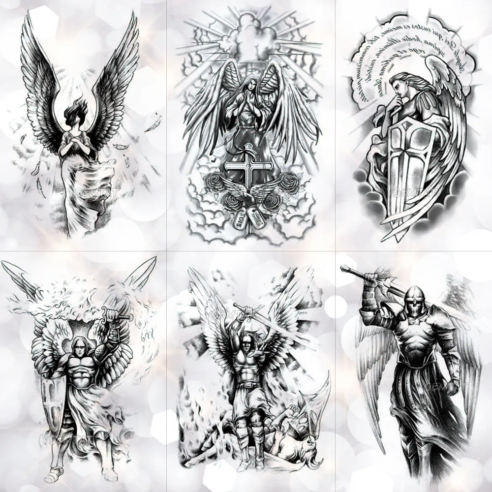 Warrior Angel tattoos for men 0044