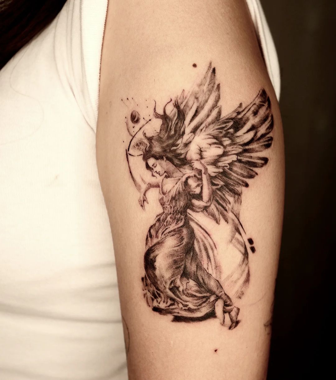 Warrior Angel tattoos for men 0062