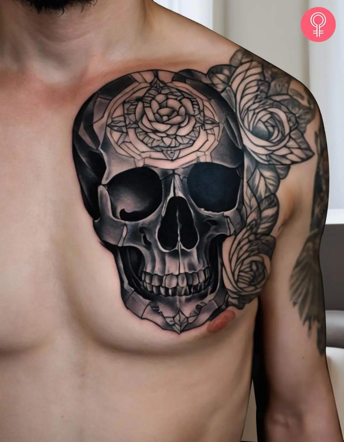 warrior chest tattoos for men 0022