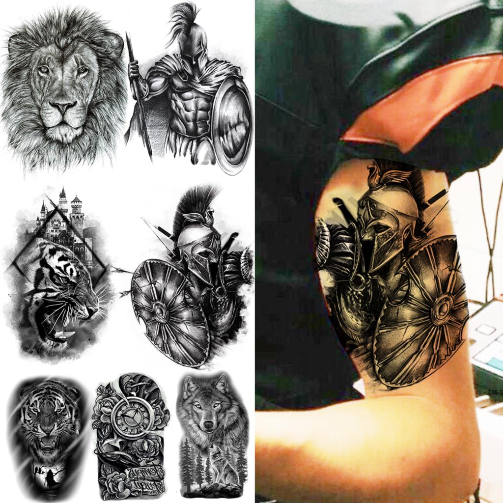 warrior chest tattoos for men 0028