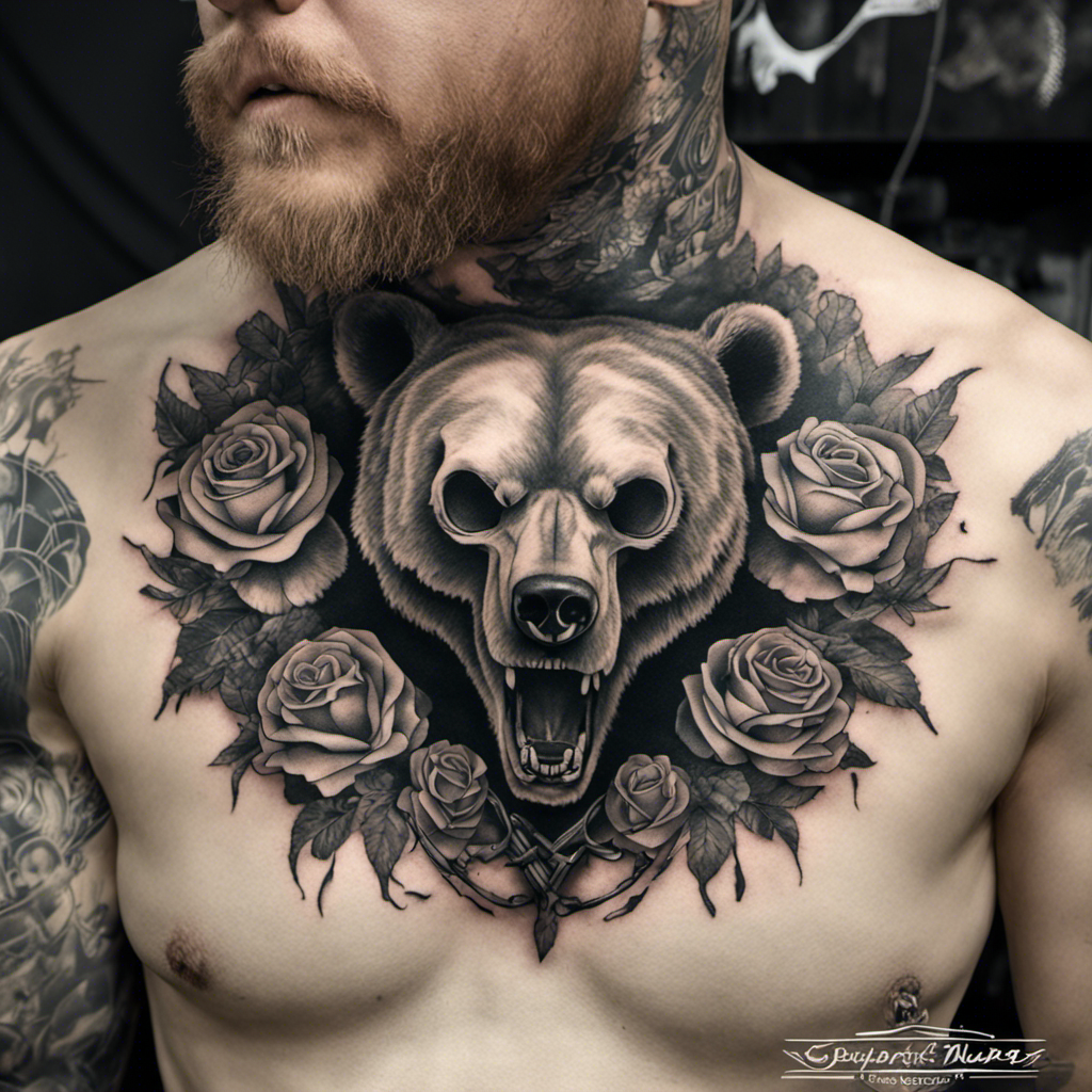 warrior chest tattoos for men 0031