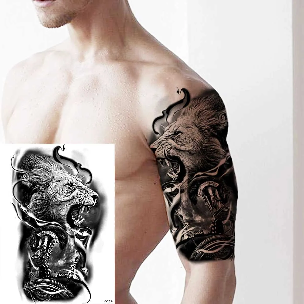 warrior chest tattoos for men 0032