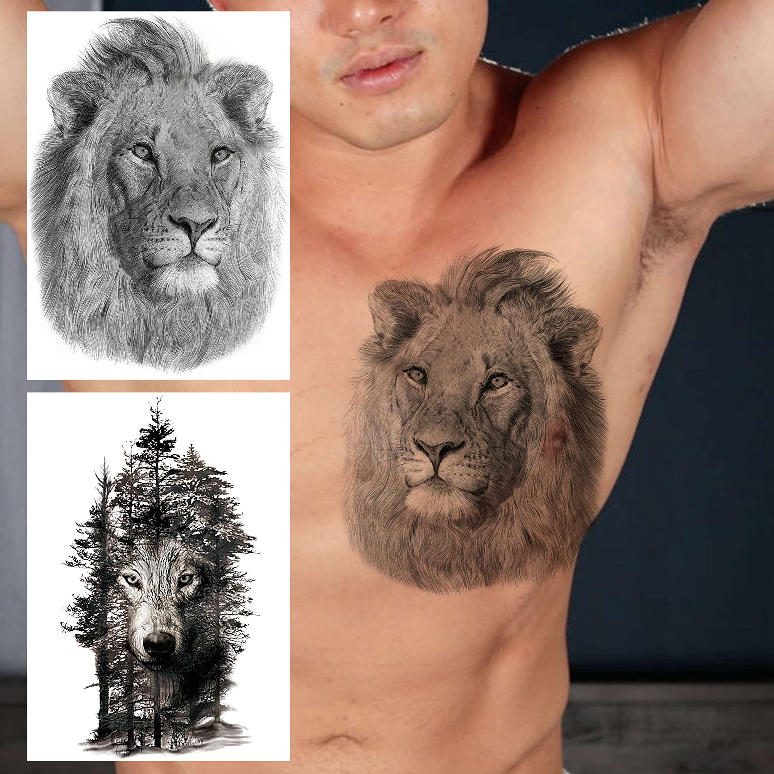 warrior chest tattoos for men 0038