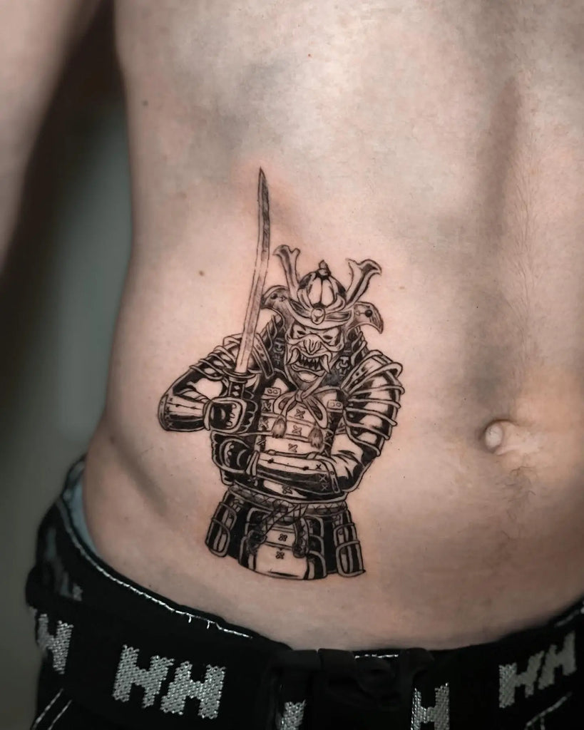 warrior chest tattoos for men 0080