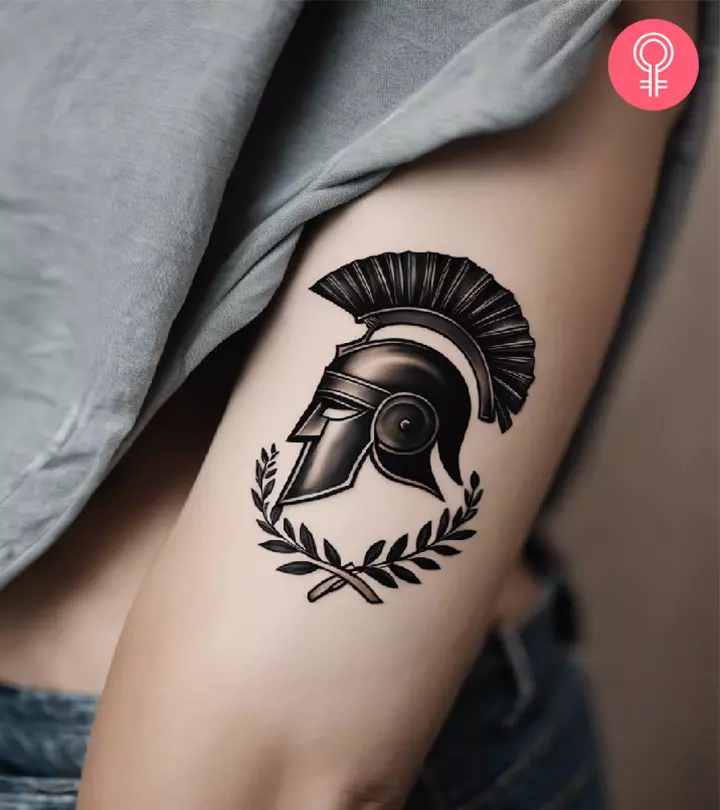 warrior chest tattoos for men 0099