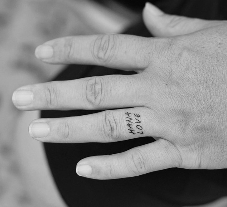 wedding band tattoos for men