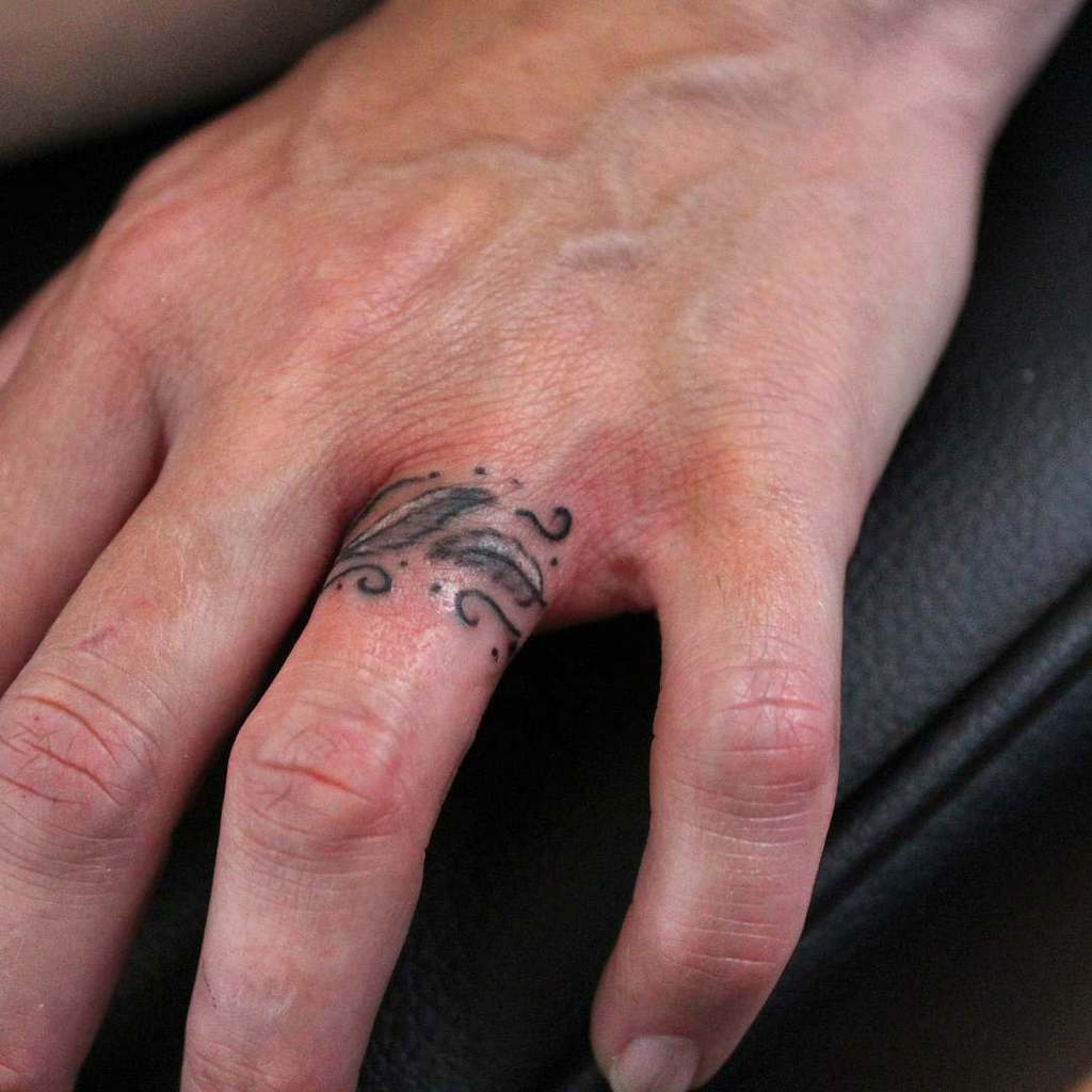 wedding ring tattoos for men 0033