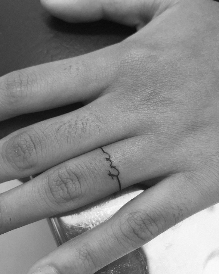 wedding ring tattoos for men 0078